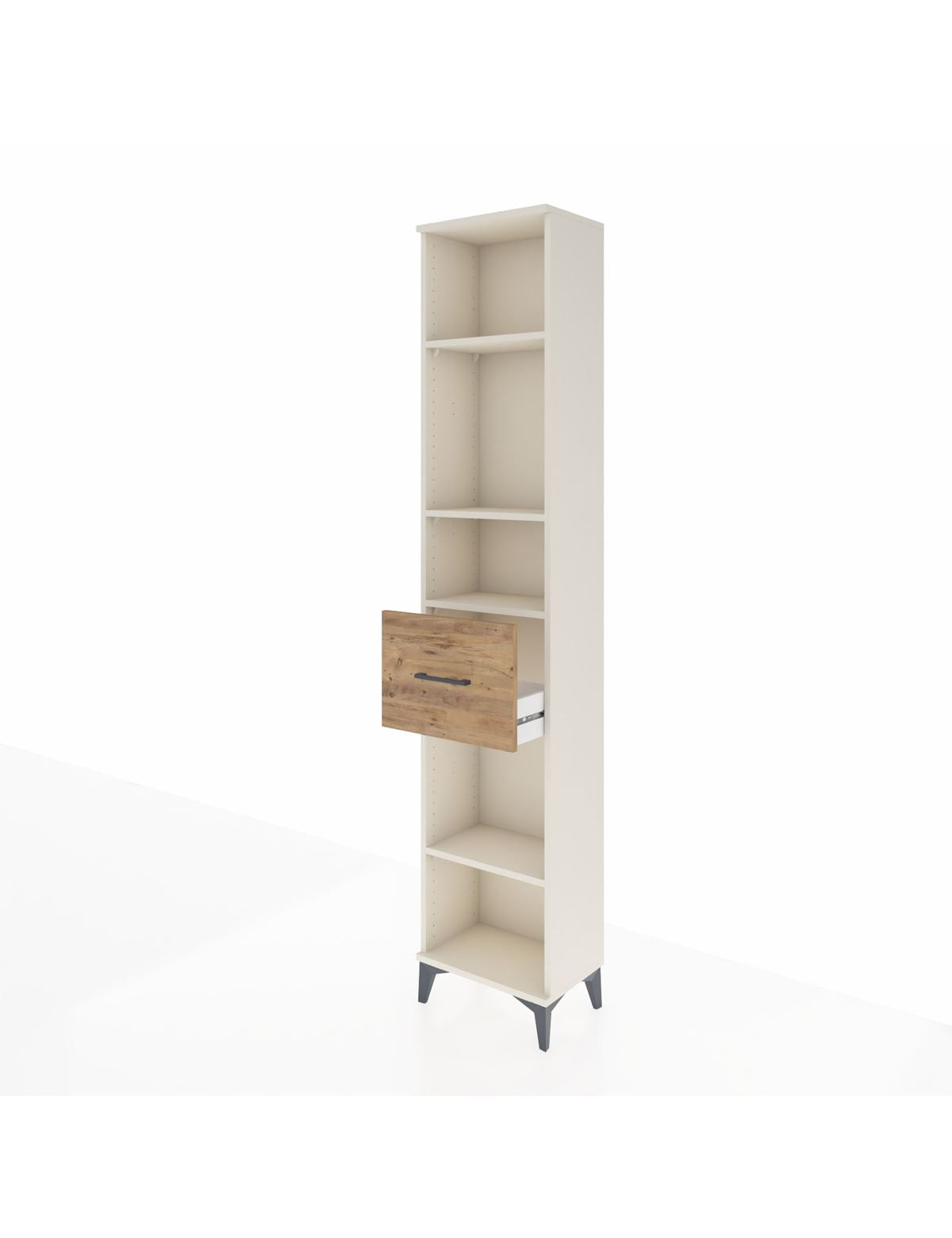 Arges Dolap 4 Raflı Tek Çekmeceli 44x30x221 - S28M198V3A