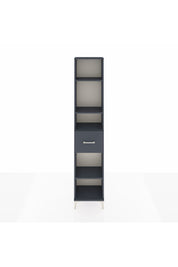 Arges Dolap 4 Raflı Tek Çekmeceli 44x30x221 Antrasit-Antrasit