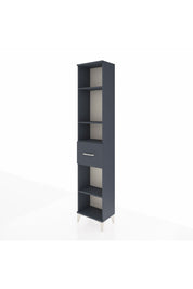 Arges Dolap 4 Raflı Tek Çekmeceli 44x30x221 Antrasit-Antrasit