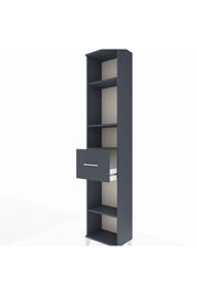 Arges Dolap 4 Raflı Tek Çekmeceli 44x30x221 Antrasit-Antrasit