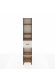 Arges Dolap 4 Raflı Tek Çekmeceli 44x30x221 Çam-Aytaşı