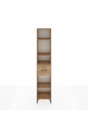 Arges Dolap 4 Raflı Tek Çekmeceli 44x30x221 Çam-Çam