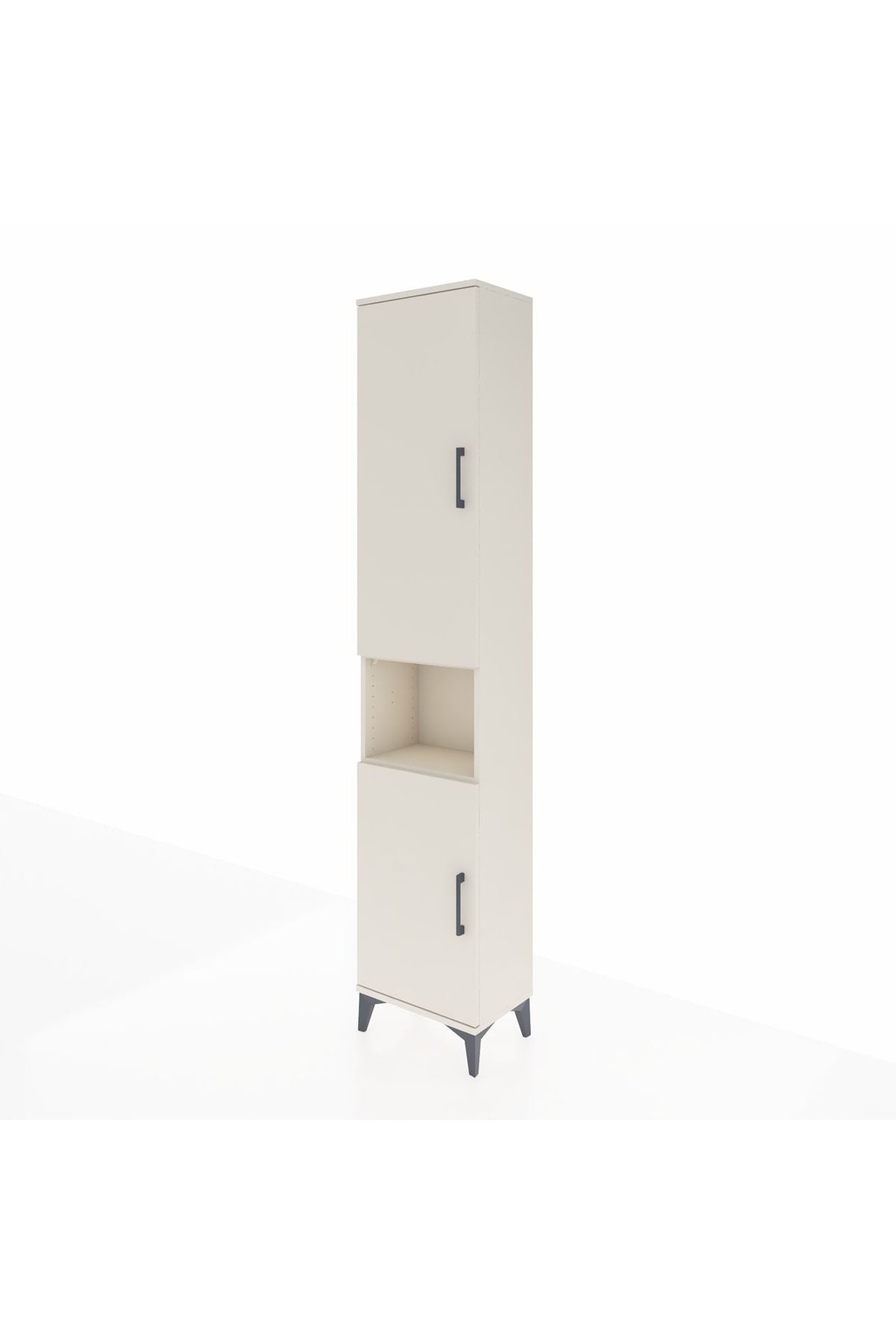 Arges Dolap 4 Raflı 2 Kapaklı Tek Askılı 44x30x221 Aytaşı-Aytaşı