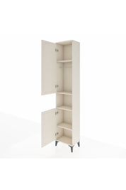 Arges Dolap 4 Raflı 2 Kapaklı Tek Askılı 44x30x221 Aytaşı-Aytaşı