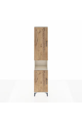 Arges Dolap 4 Raflı 2 Kapaklı Tek Askılı 44x30x221