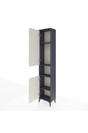 Arges Dolap 4 Raflı 2 Kapaklı Tek Askılı 44x30x221 Antrasit-Aytaşı