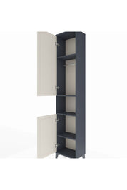 Arges Dolap 4 Raflı 2 Kapaklı Tek Askılı 44x30x221 Antrasit-Aytaşı