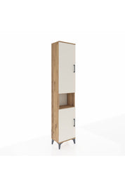 Arges Dolap 4 Raflı 2 Kapaklı Tek Askılı 44x30x221 Çam-Aytaşı