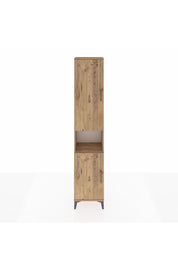 Arges Dolap 4 Raflı 2 Kapaklı Tek Askılı 44x30x221 Çam-Çam