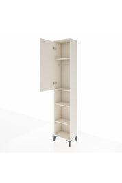 Arges Dolap 4 Raflı Tek Kapaklı Tek Askılı 44x30x221 Aytaşı-Aytaşı