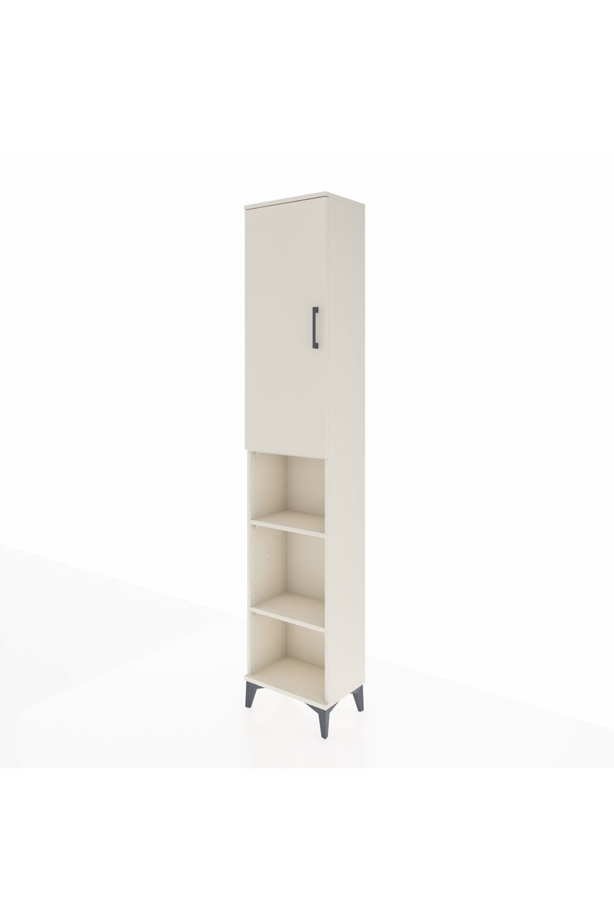 Arges Dolap 4 Raflı Tek Kapaklı Tek Askılı 44x30x221 Aytaşı-Aytaşı