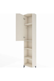 Arges Dolap 4 Raflı Tek Kapaklı Tek Askılı 44x30x221 Aytaşı-Aytaşı