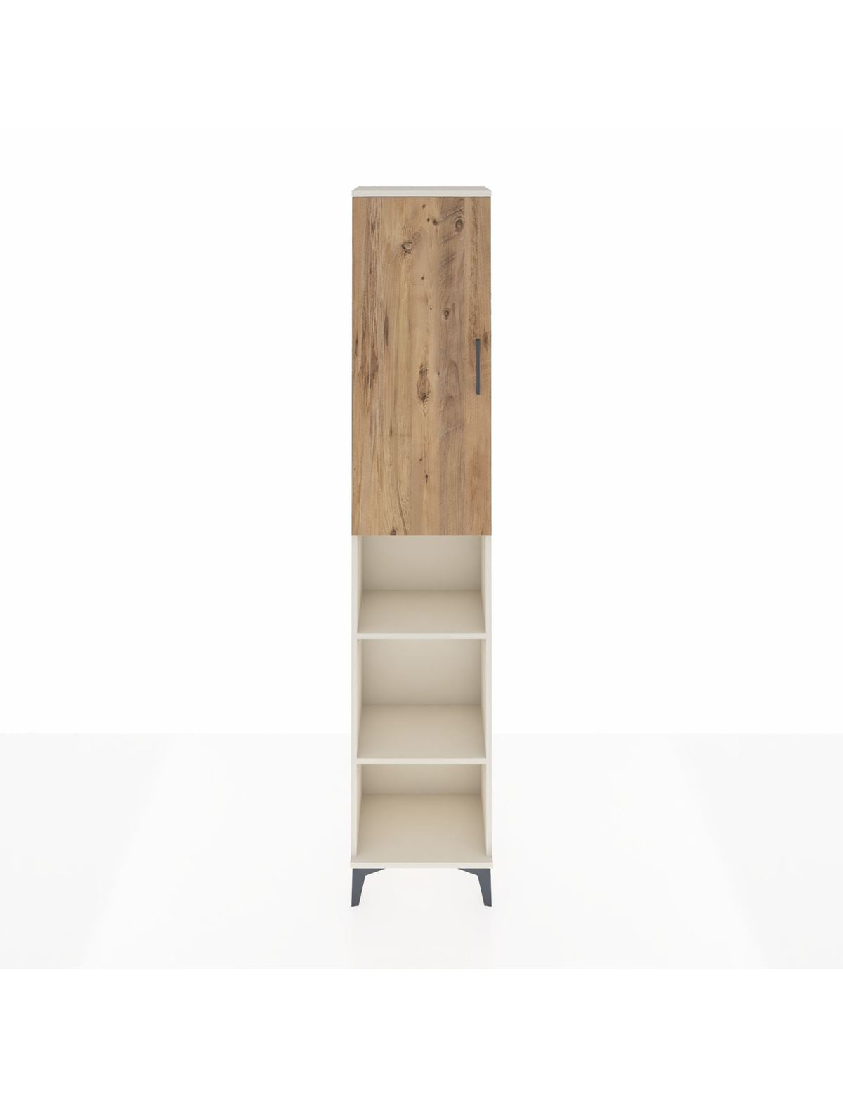 Arges Dolap 4 Raflı Tek Kapaklı Tek Askılı 44x30x221 Aytaşı-Çam