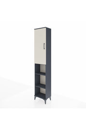 Arges Dolap 4 Raflı Tek Kapaklı Tek Askılı 44x30x221 Antrasit-Aytaşı