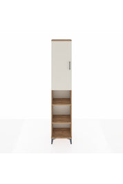 Arges Dolap 4 Raflı Tek Kapaklı Tek Askılı 44x30x221 Çam-Aytaşı