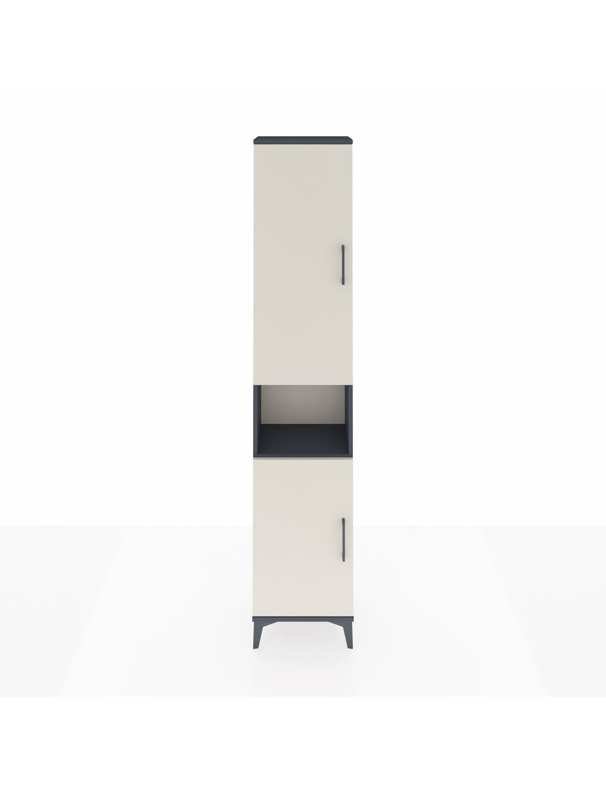 Arges Dolap 5 Raflı 2 Kapaklı 44x30x221 Antrasit-Aytaşı