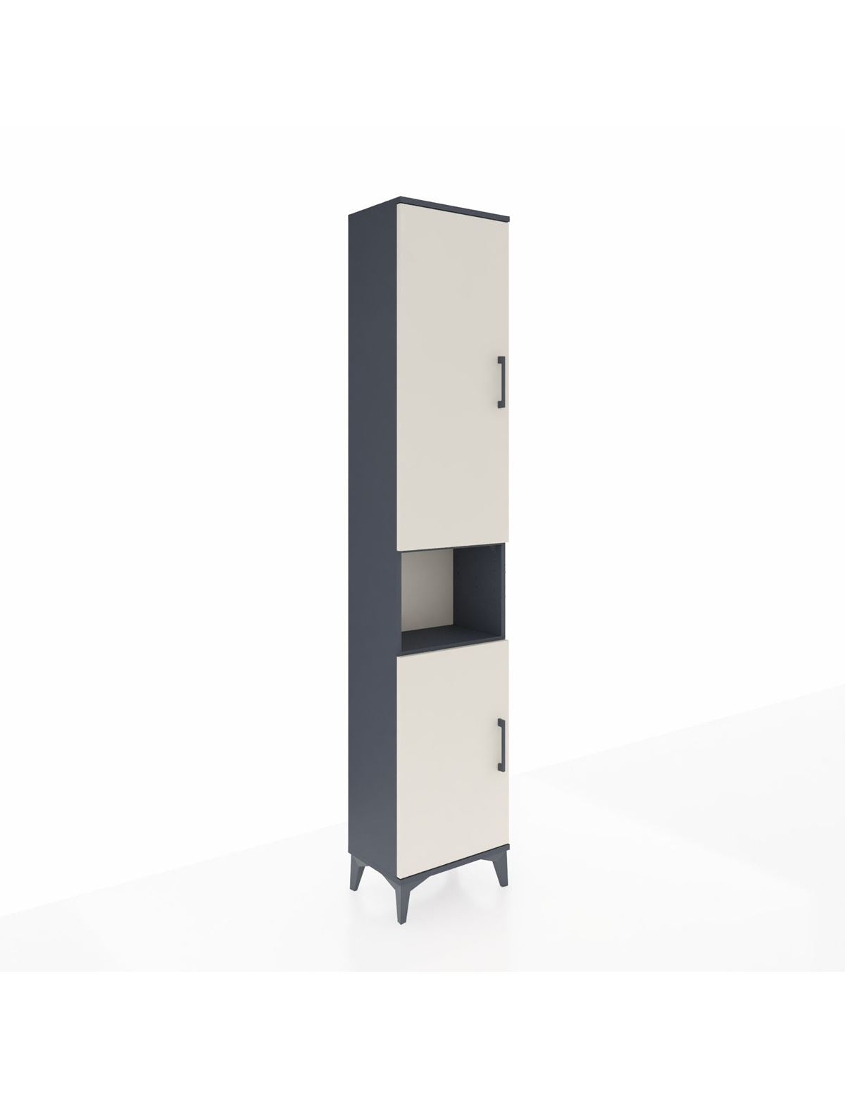 Arges Dolap 5 Raflı 2 Kapaklı 44x30x221 Antrasit-Aytaşı