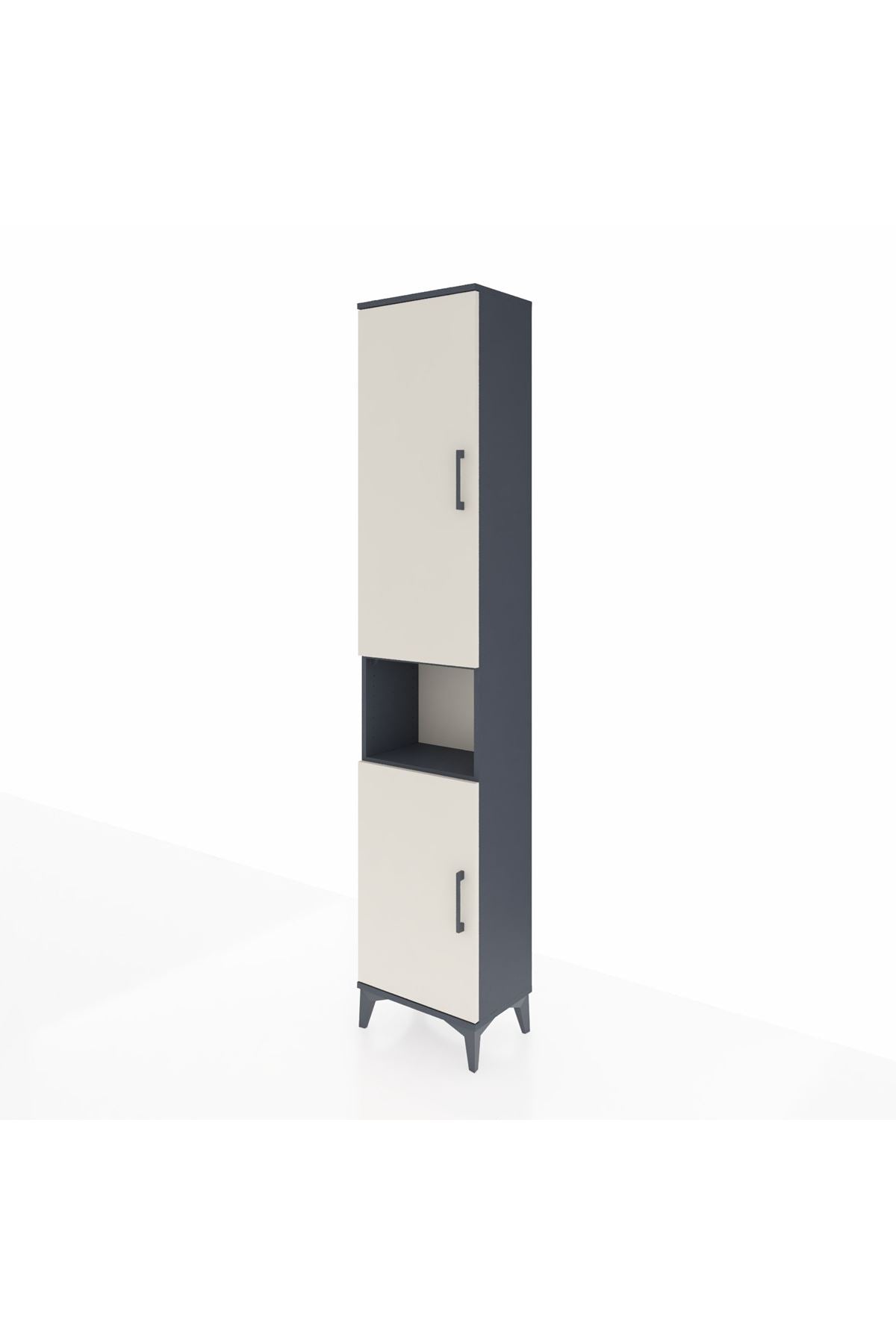 Arges Dolap 5 Raflı 2 Kapaklı 44x30x221 Antrasit-Aytaşı