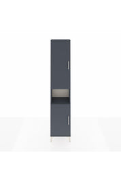 Arges Dolap 5 Raflı 2 Kapaklı 44x30x221 Antrasit-Antrasit