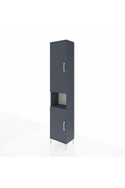 Arges Dolap 5 Raflı 2 Kapaklı 44x30x221 Antrasit-Antrasit