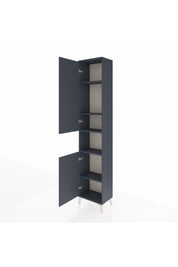 Arges Dolap 5 Raflı 2 Kapaklı 44x30x221 Antrasit-Antrasit