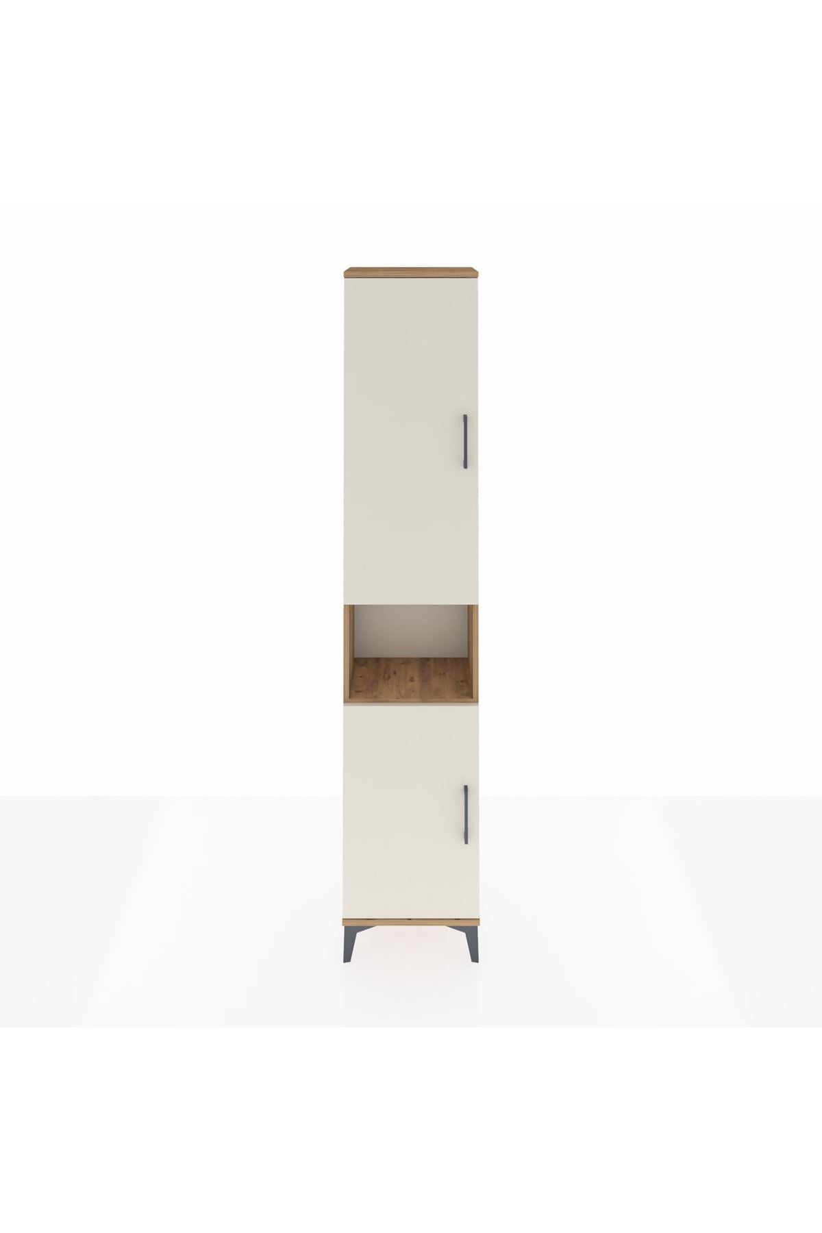 Arges Dolap 5 Raflı 2 Kapaklı 44x30x221 Çam-Aytaşı