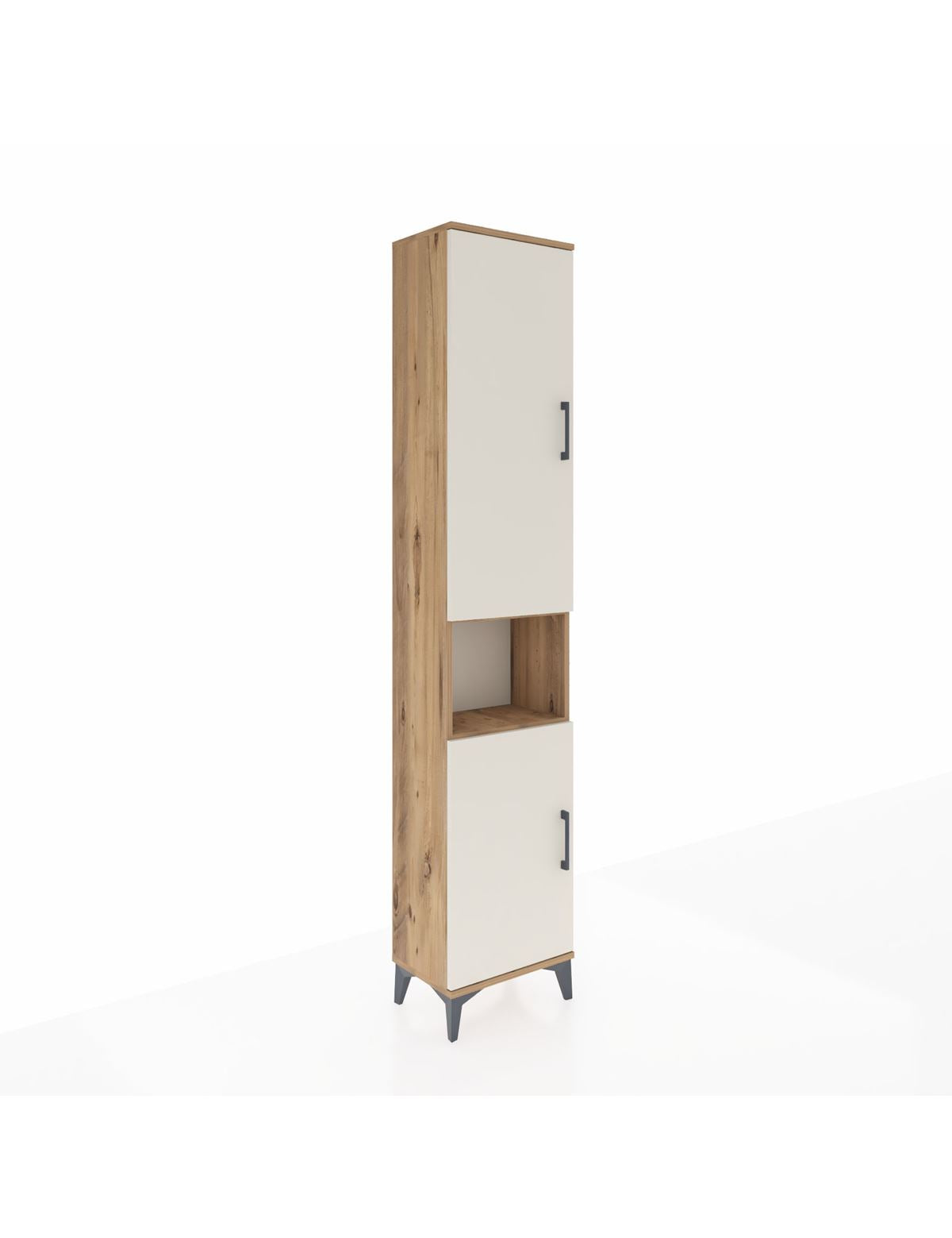 Arges Dolap 5 Raflı 2 Kapaklı 44x30x221 Çam-Aytaşı