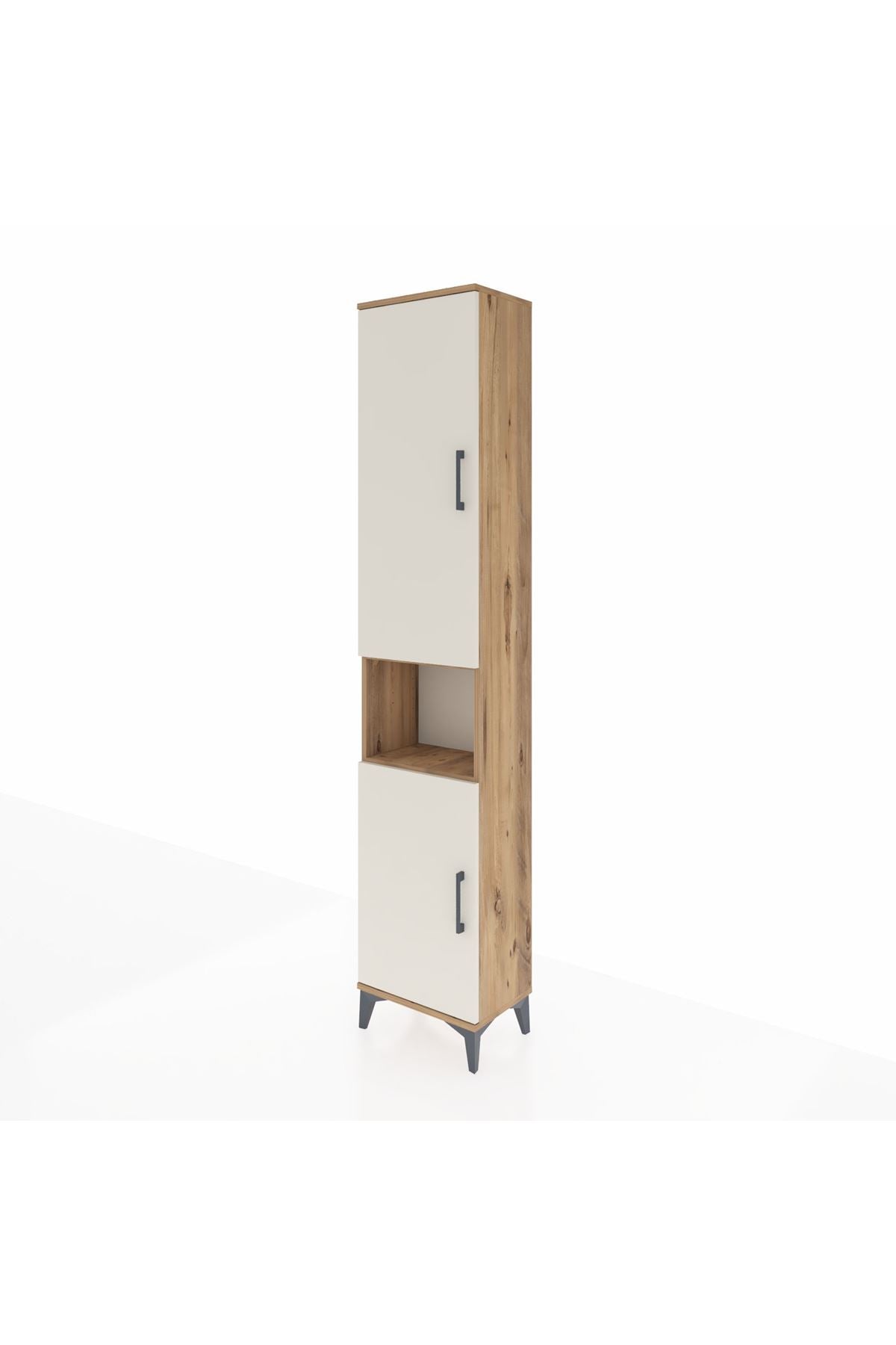 Arges Dolap 5 Raflı 2 Kapaklı 44x30x221 Çam-Aytaşı