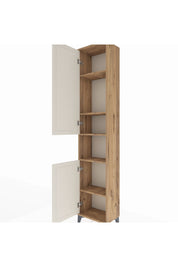 Arges Dolap 5 Raflı 2 Kapaklı 44x30x221 Çam-Aytaşı