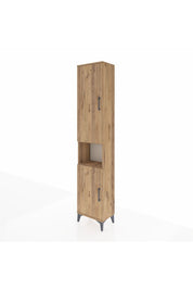 Arges Dolap 5 Raflı 2 Kapaklı 44x30x221 Çam-Çam