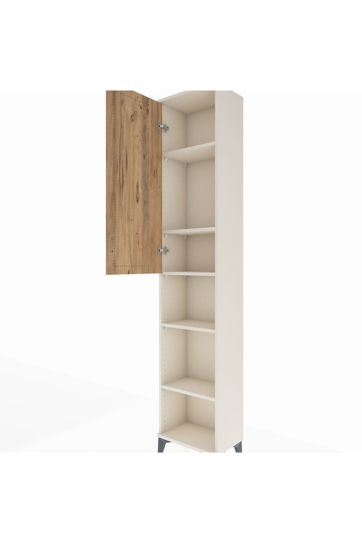 Arges Dolap 5 Raflı Tek Kapaklı 44x30x221 Aytaşı-Çam