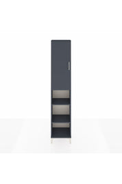 Arges Dolap 5 Raflı Tek Kapaklı 44x30x221 Antrasit-Antrasit