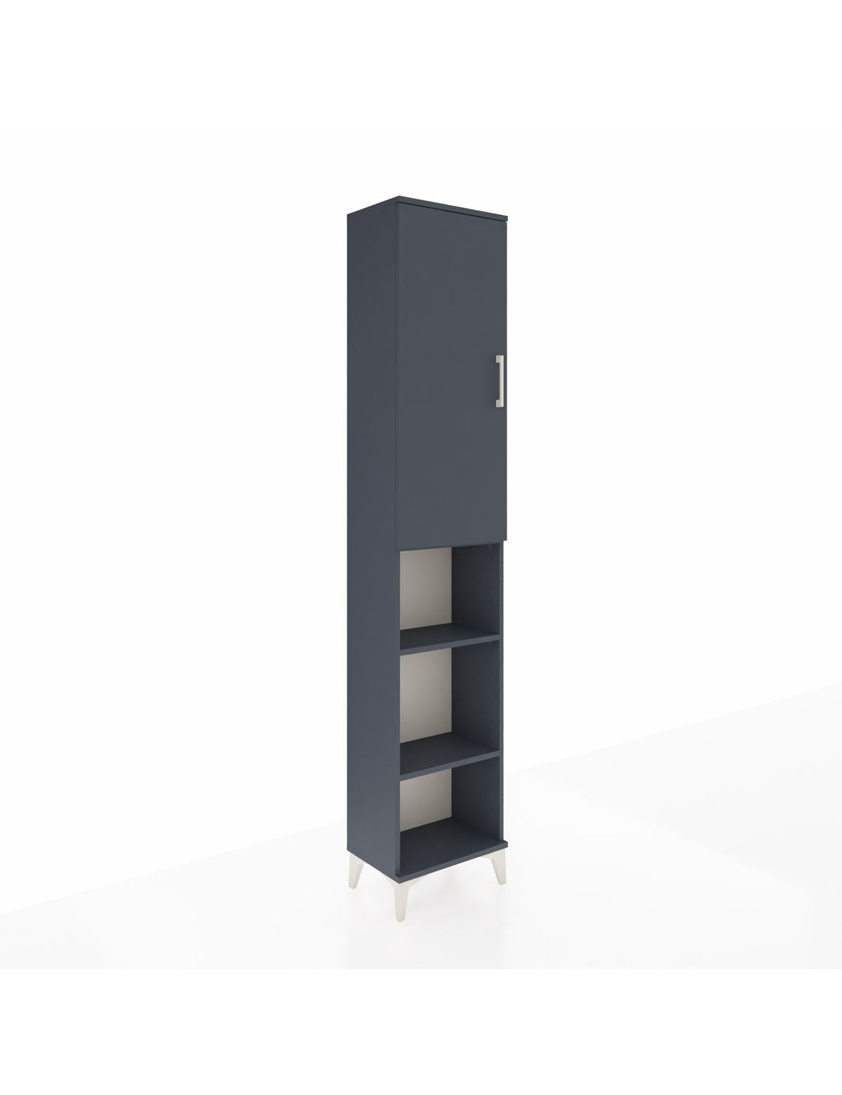 Arges Dolap 5 Raflı Tek Kapaklı 44x30x221 Antrasit-Antrasit