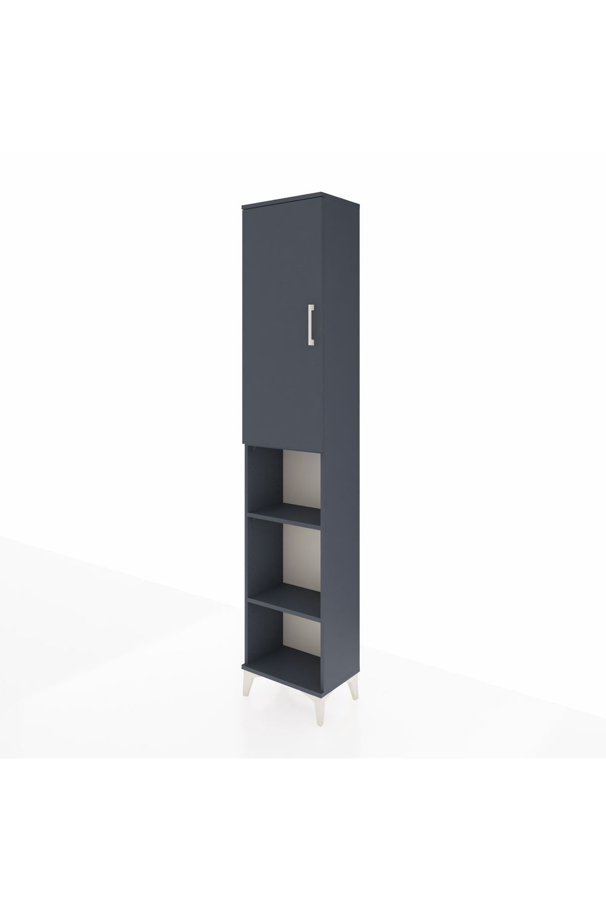 Arges Dolap 5 Raflı Tek Kapaklı 44x30x221 Antrasit-Antrasit