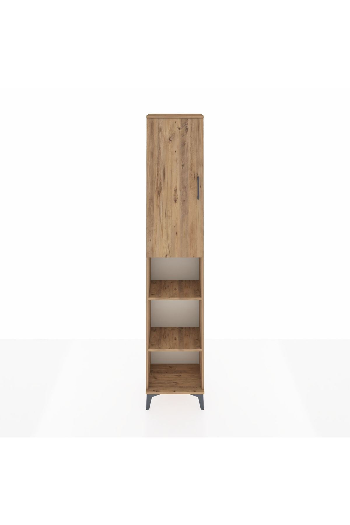 Arges Dolap 5 Raflı Tek Kapaklı 44x30x221 Çam-Çam