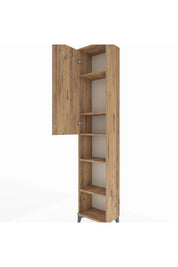 Arges Dolap 5 Raflı Tek Kapaklı 44x30x221 Çam-Çam