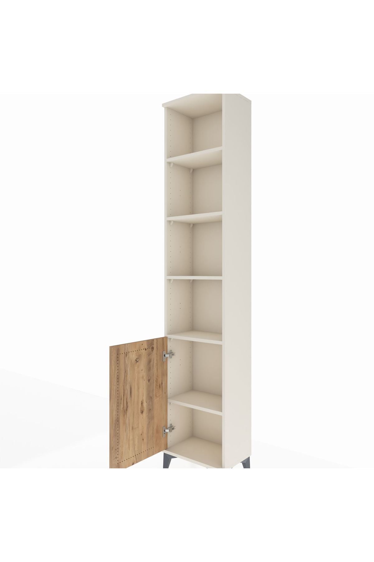 Arges Dolap 5 Raflı Tek Kapaklı 44x30x221 Aytaşı-Çam