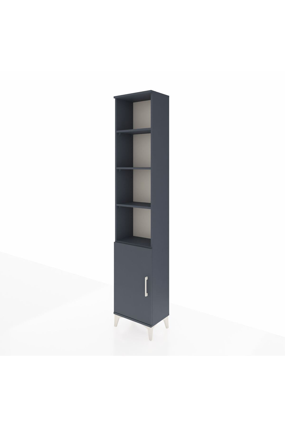 Arges Dolap 5 Raflı Tek Kapaklı 44x30x221 Antrasit-Antrasit