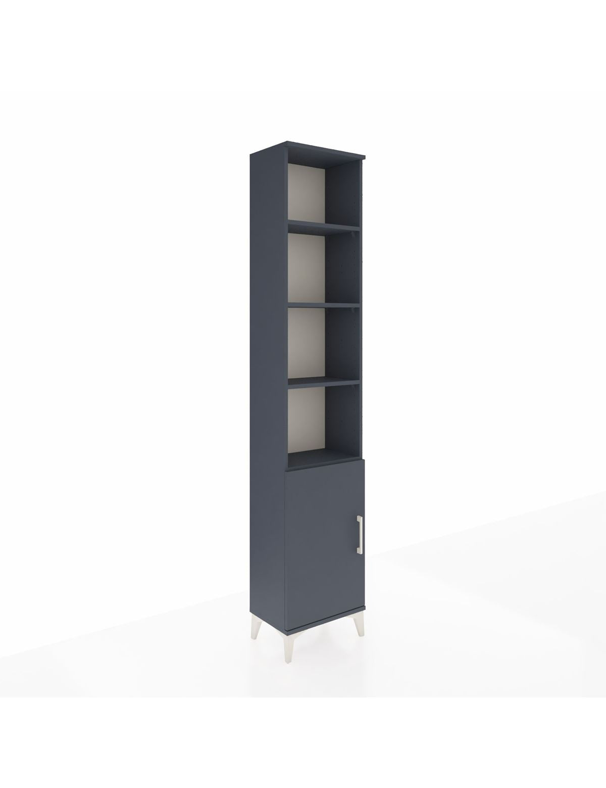 Arges Dolap 5 Raflı Tek Kapaklı 44x30x221 Antrasit-Antrasit