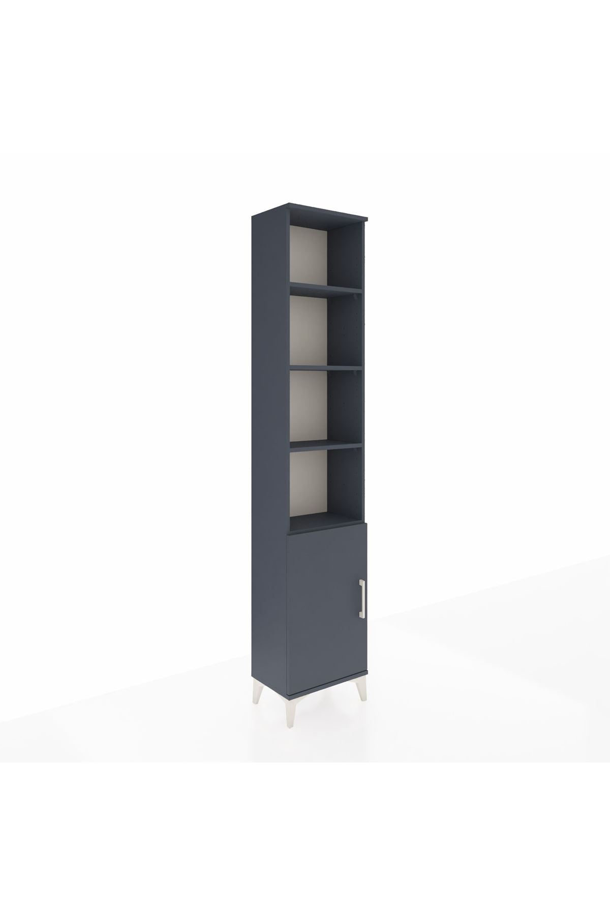 Arges Dolap 5 Raflı Tek Kapaklı 44x30x221 Antrasit-Antrasit