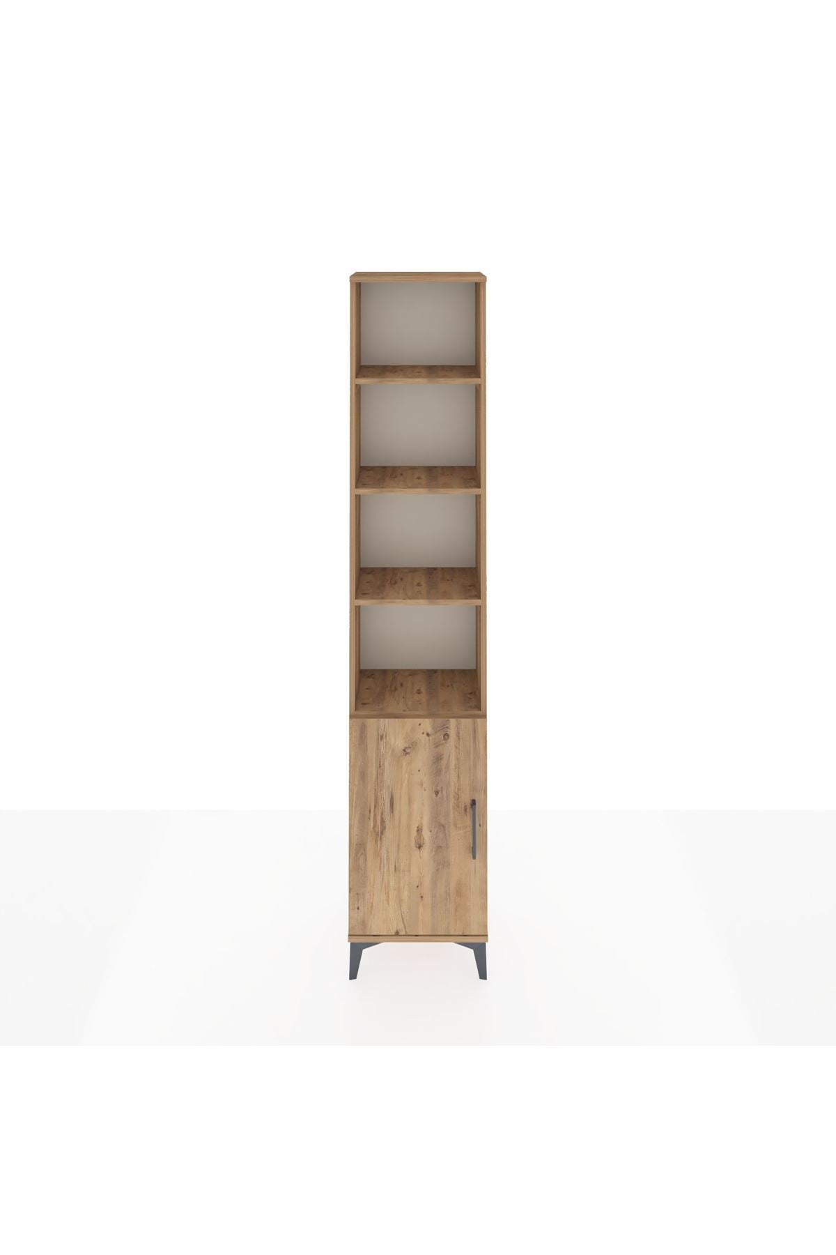 Arges Dolap 5 Raflı Tek Kapaklı 44x30x221 Çam-Çam