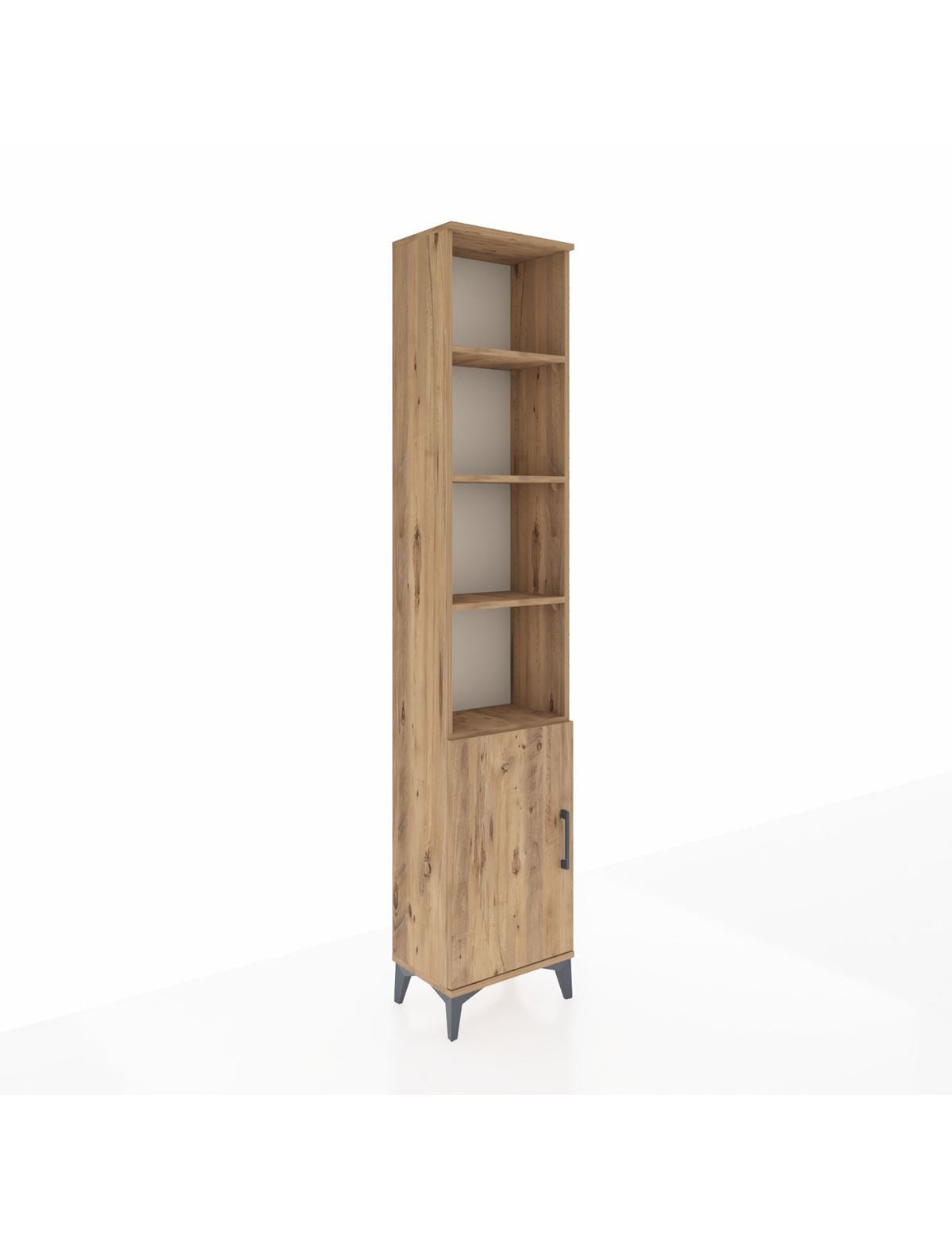 Arges Dolap 5 Raflı Tek Kapaklı 44x30x221 Çam-Çam