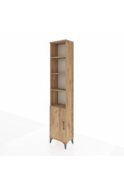 Arges Dolap 5 Raflı Tek Kapaklı 44x30x221 Çam-Çam