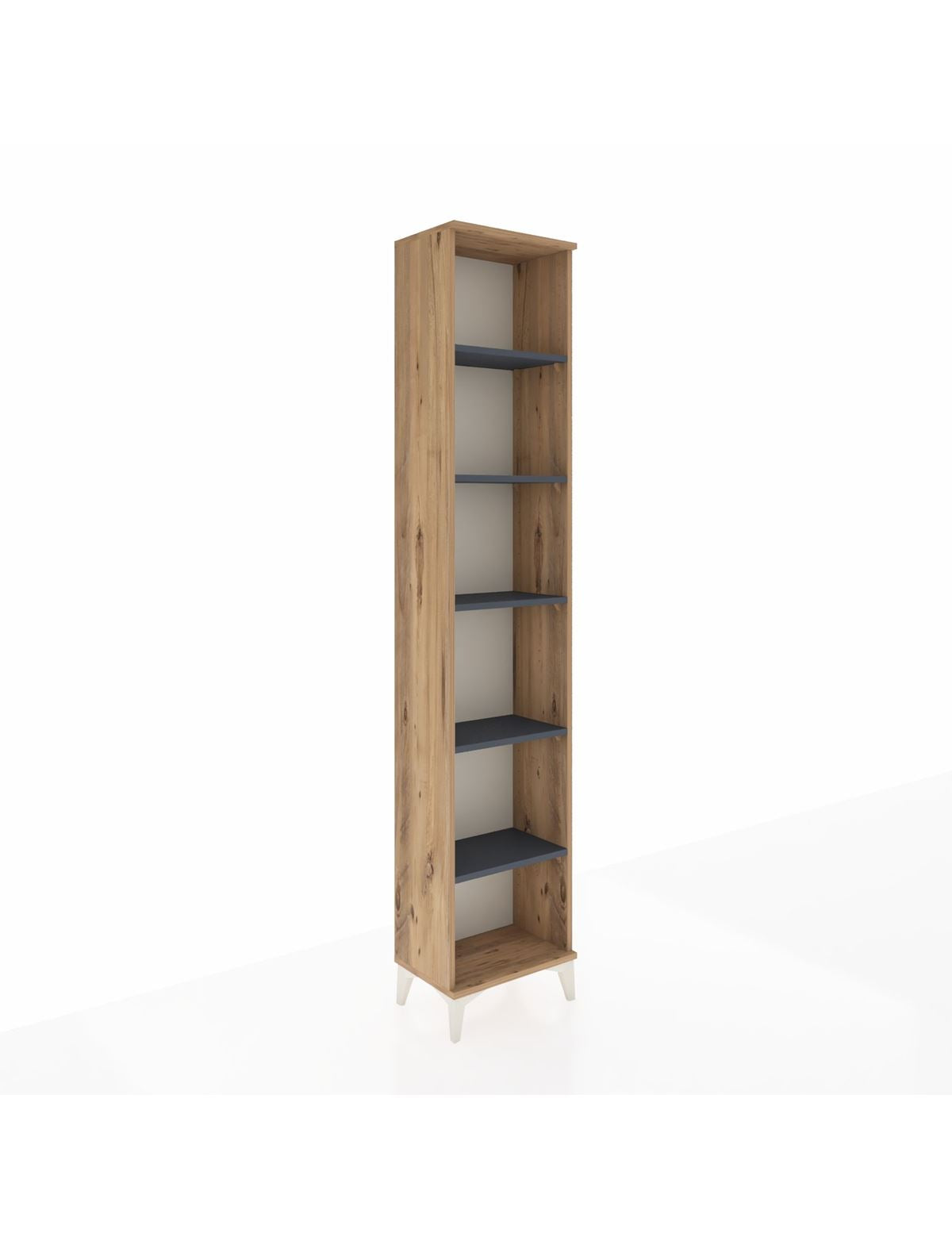 Arges Dolap 5 Raflı 44x30x221 Çam-Antrasit