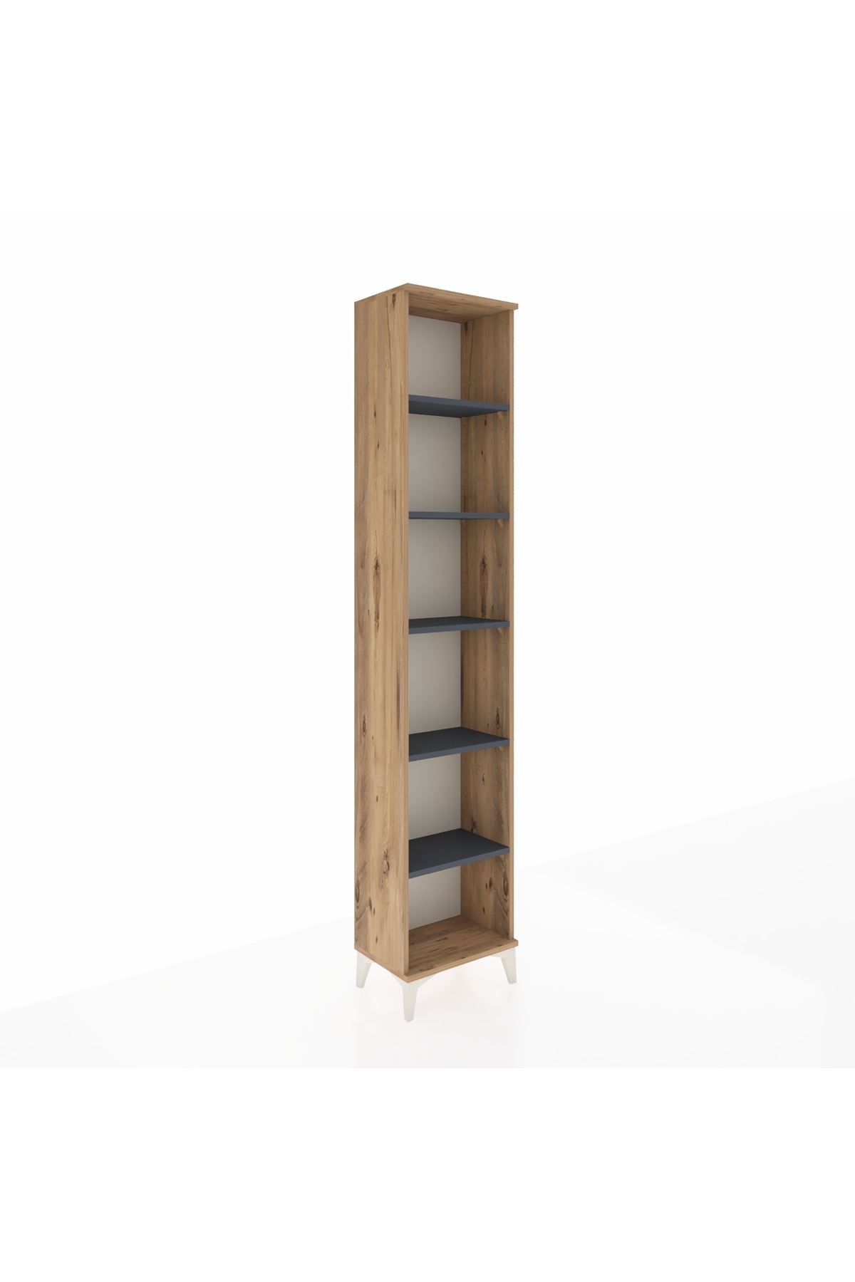 Arges Dolap 5 Raflı 44x30x221 Çam-Antrasit