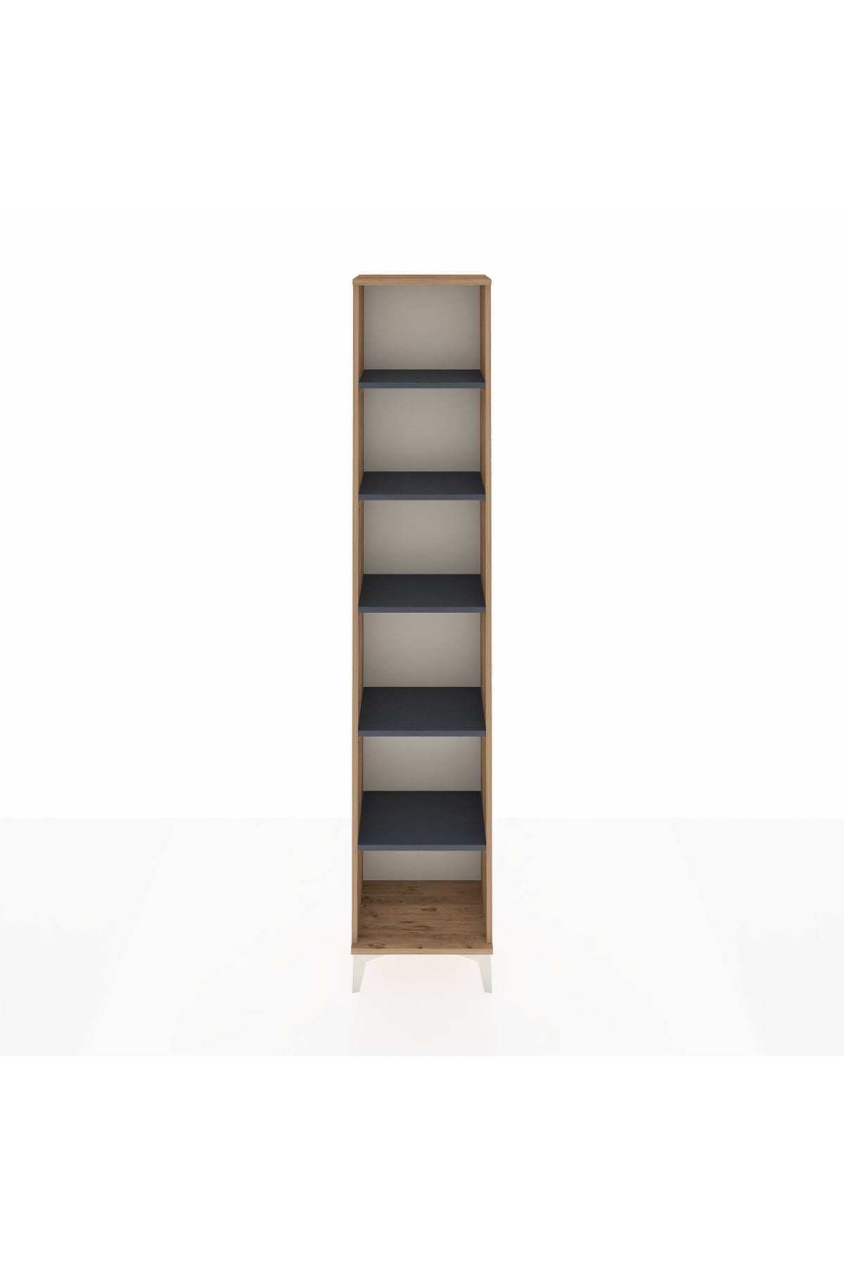 Arges Dolap 5 Raflı 44x30x221 Çam-Antrasit