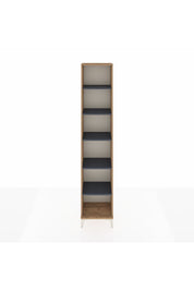 Arges Dolap 5 Raflı 44x30x221 Çam-Antrasit