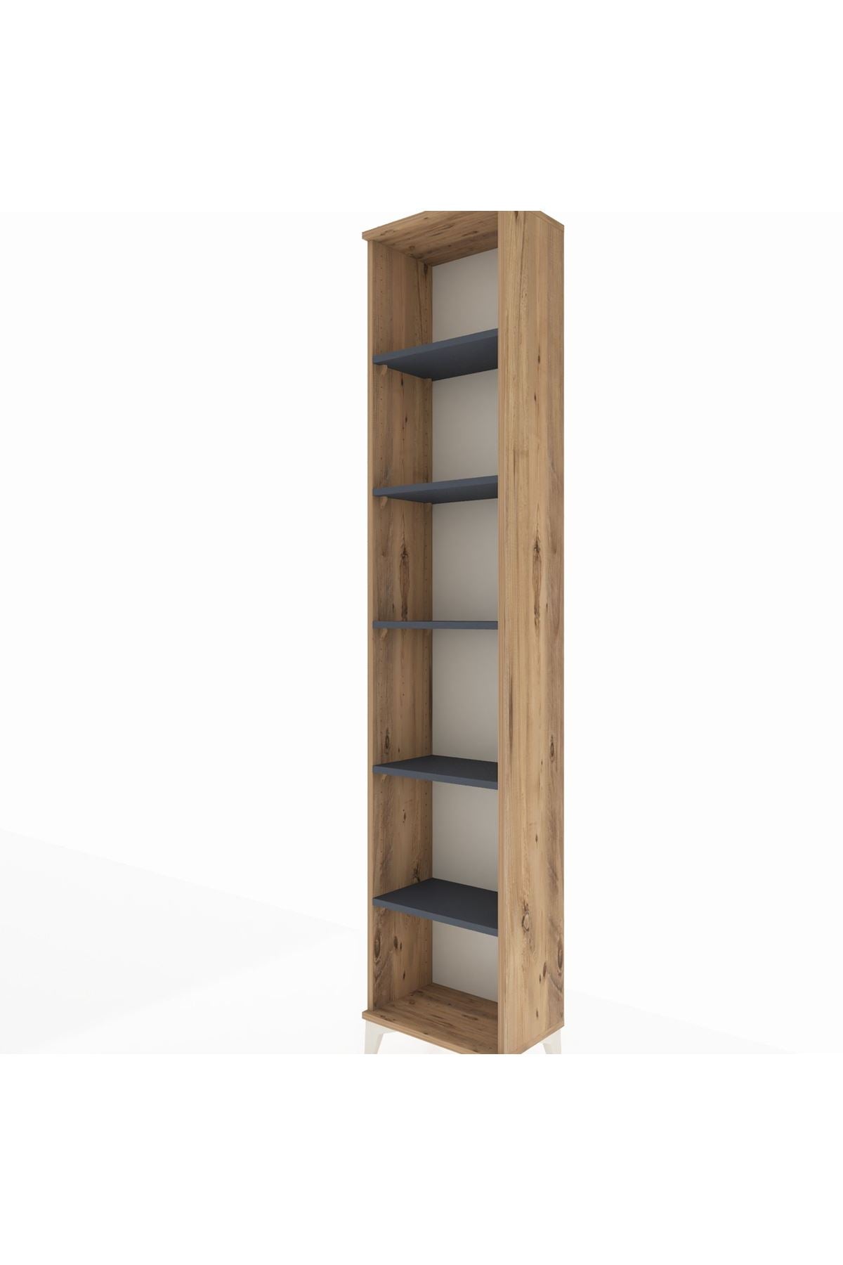 Arges Dolap 5 Raflı 44x30x221 Çam-Antrasit