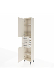 Arges Dolap 4 Raflı 3 Çekmeceli 2 Kapaklı 44x30x221 Aytaşı-Aytaşı