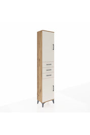 Arges Dolap 4 Raflı 3 Çekmeceli 2 Kapaklı 44x30x221 Çam-Aytaşı